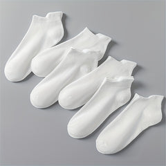 6 Pairs Soft Lightweight Low Cut Ankle Socks Women's Stockings
