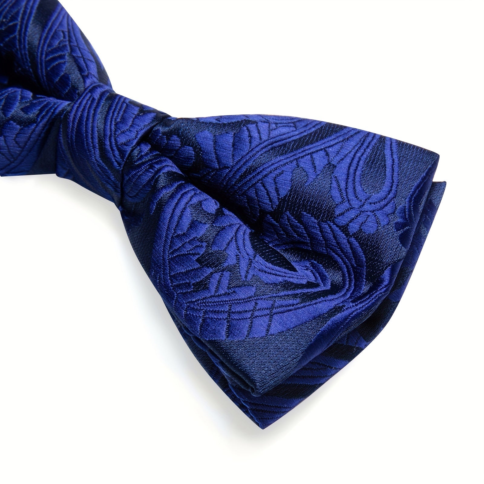 Men's Paisley Silk Bow Tie Set for Wedding Formal Suit