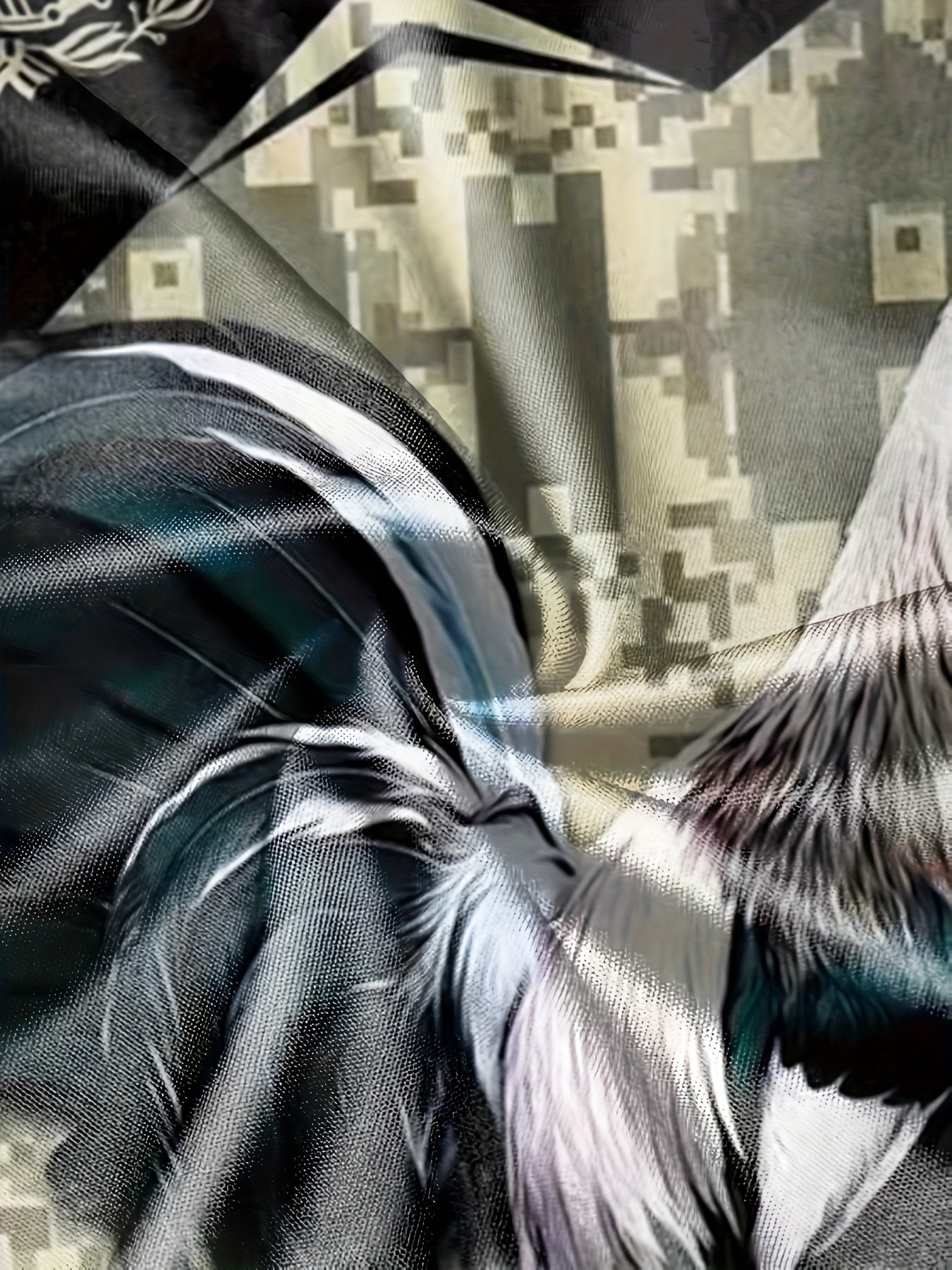 Mexico Rooster Print Men's Graphic Sweatshirt for Winter