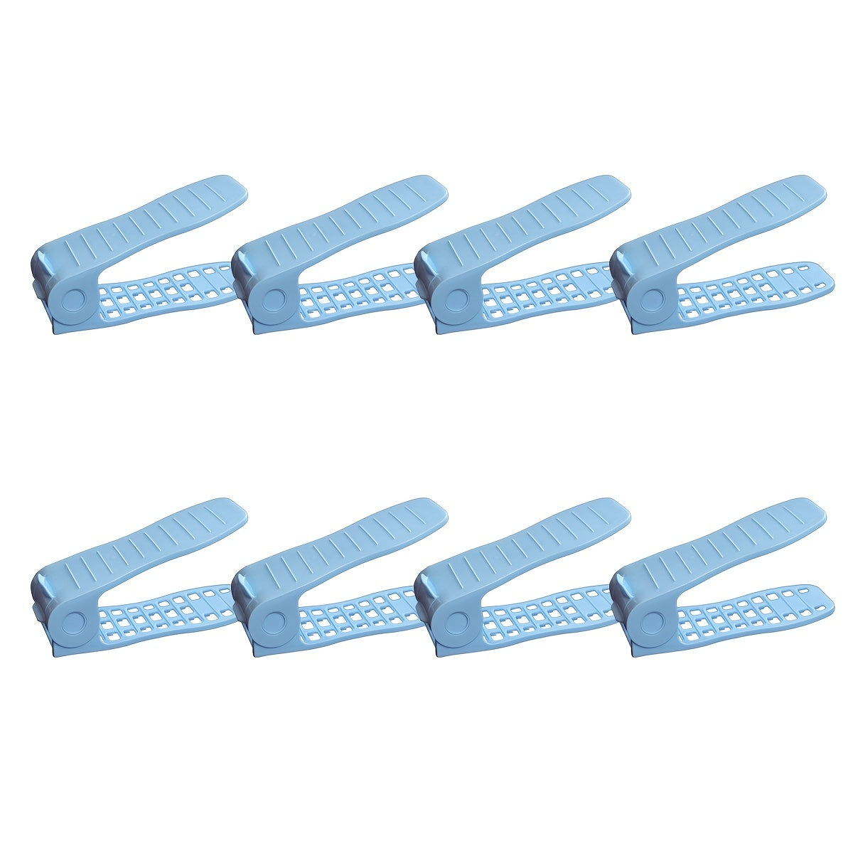 8pcs Pink Adjustable Shoe Racks Household Storage Organizer