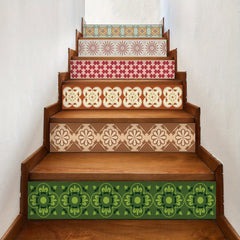 6pcs Vintage Flower Tile 3D DIY Wallpaper - Removable & Easy to Install