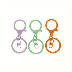 10pcs Colorful Zinc Alloy Hanging Buckle Keychain Bag Pendant Ornament