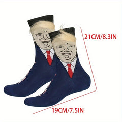 3 Pairs Star Striped Pattern Socks for Women Men