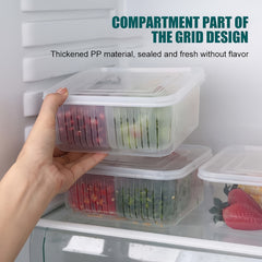 Refrigerator Fresh-keeping Drain Box Vegetable Storage Organizer