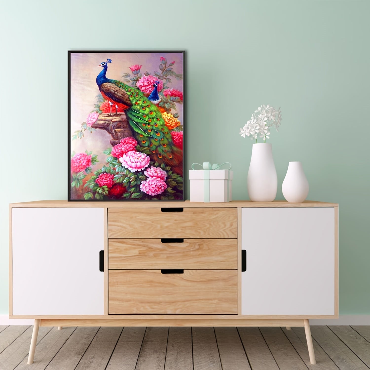 DIY 5D Diamond Painting Kit - Stunning Peacock Art for Home Decor