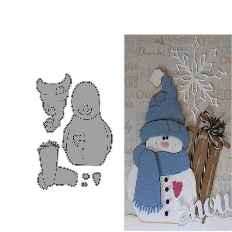 Christmas Snowman Metal Cutting Dies Stencil DIY Scrapbooking Embossing