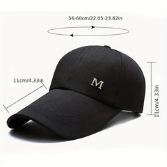 Adjustable Iron Mark M' Baseball Cap Outdoor Fishing