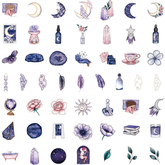 50pcs Magic Doodle Stickers For Mobile Phone Water Bottle Laptop