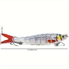 1pc Fishing Lure 13 26g Bionic Hard Bait Treble Hook Fishing Tackle