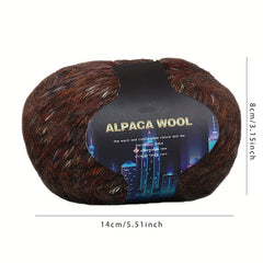 Colorful Alpaca Wool Blend Hand Braided Yarn