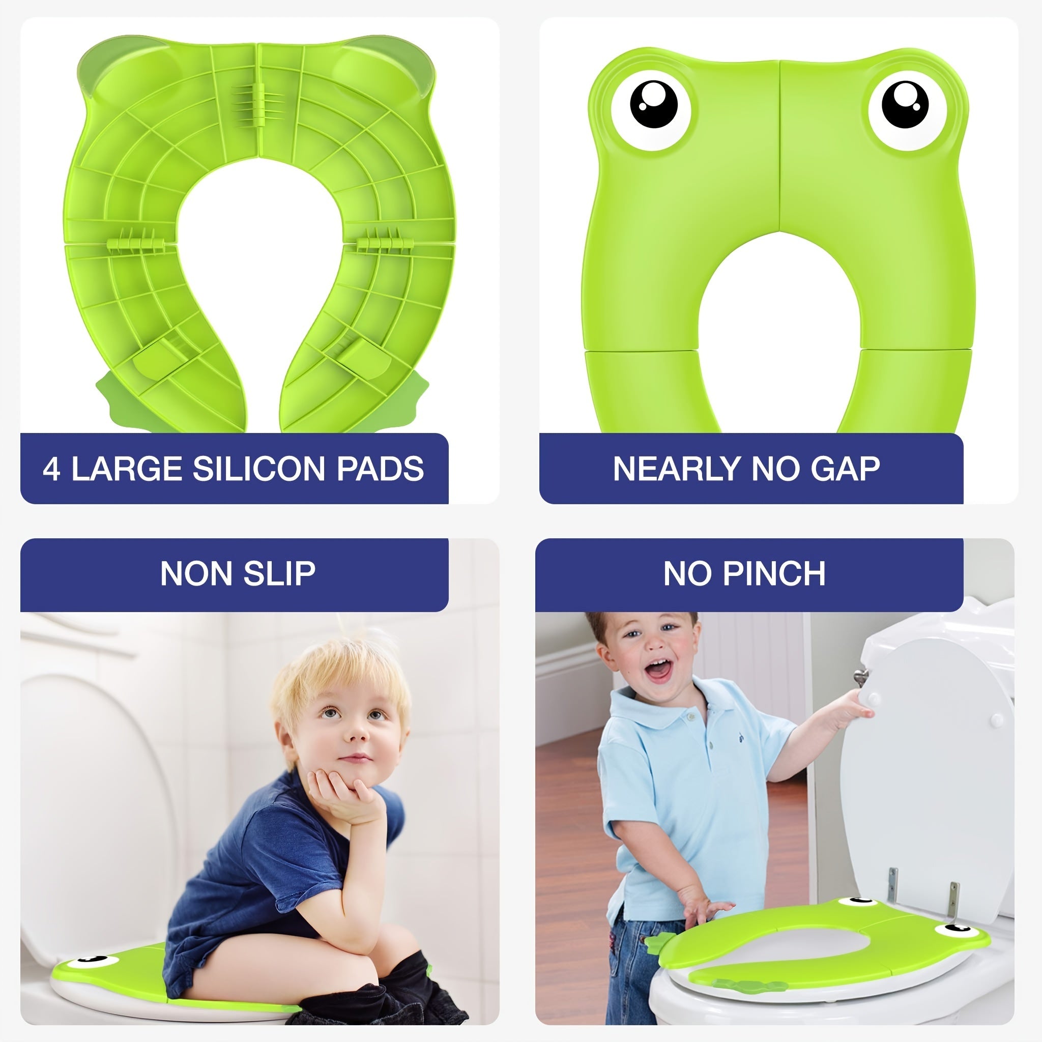 Portable Potty Training Seat for Kids - Non Slip Silicone Pads