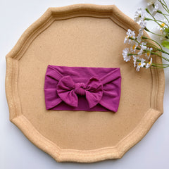Nylon Soft Elastic Bow Headband for Baby