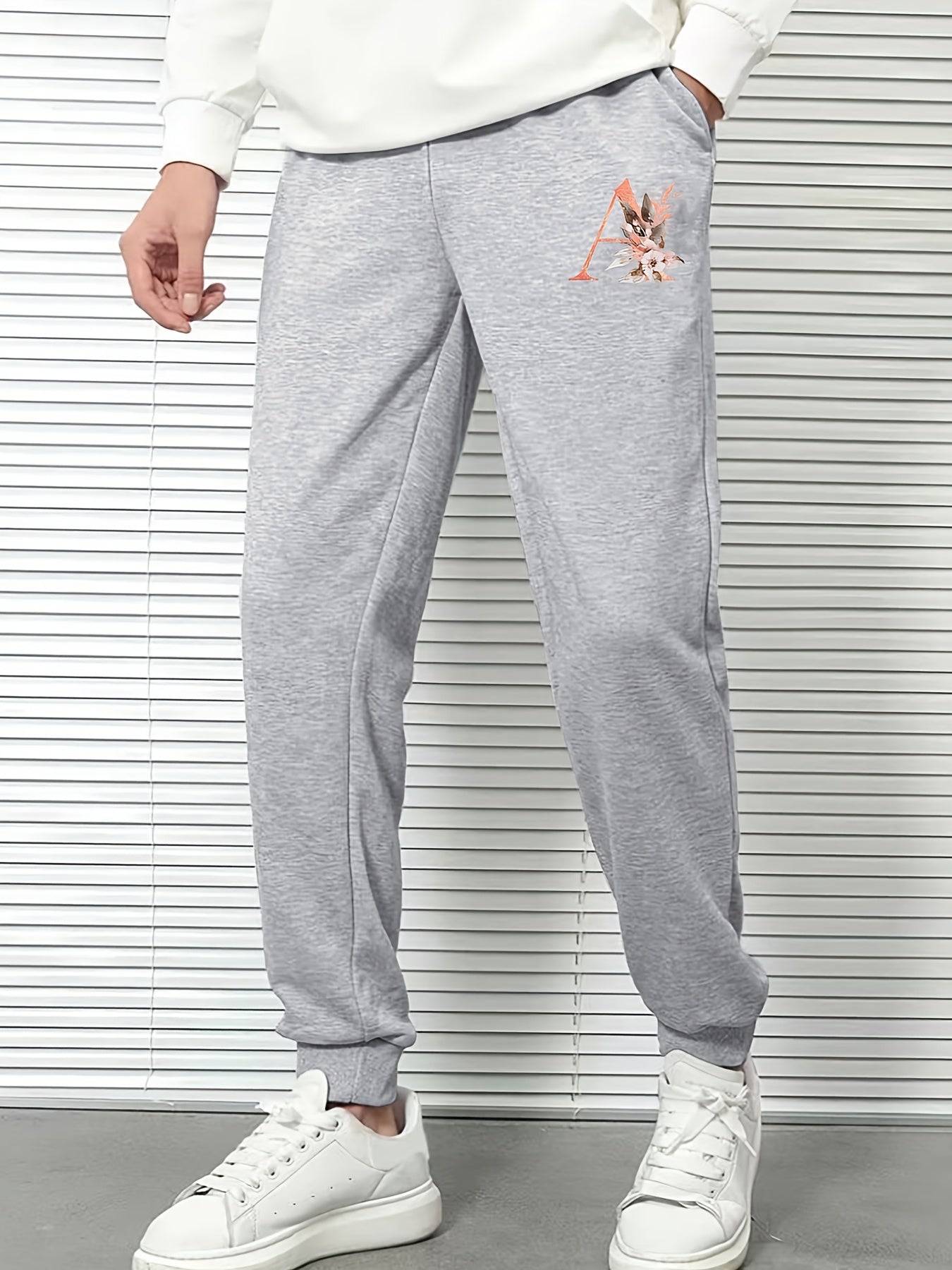 Men's Loose Sweatpants with Letter Print
