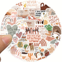Boho Quote Stickers Waterproof Laptop Skateboard Guitar DIY Gift