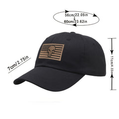 Skull Embroidery Patch Baseball Cap Cotton Sports Sun Hat Hip Hop Golf Dad Hats