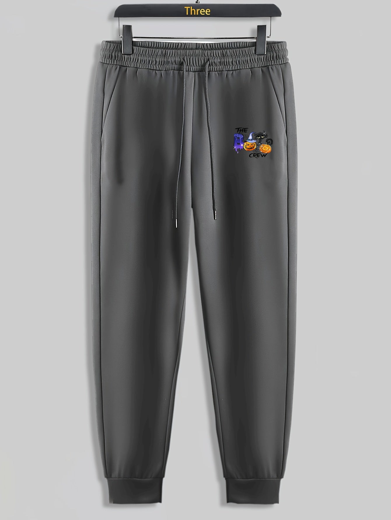Halloween Pumpkin Print Men's Drawstring Sweatpants