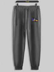 Halloween Pumpkin Print Men's Drawstring Sweatpants