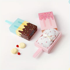 10pcs Colorful Ice Cream Candy Boxes For Party