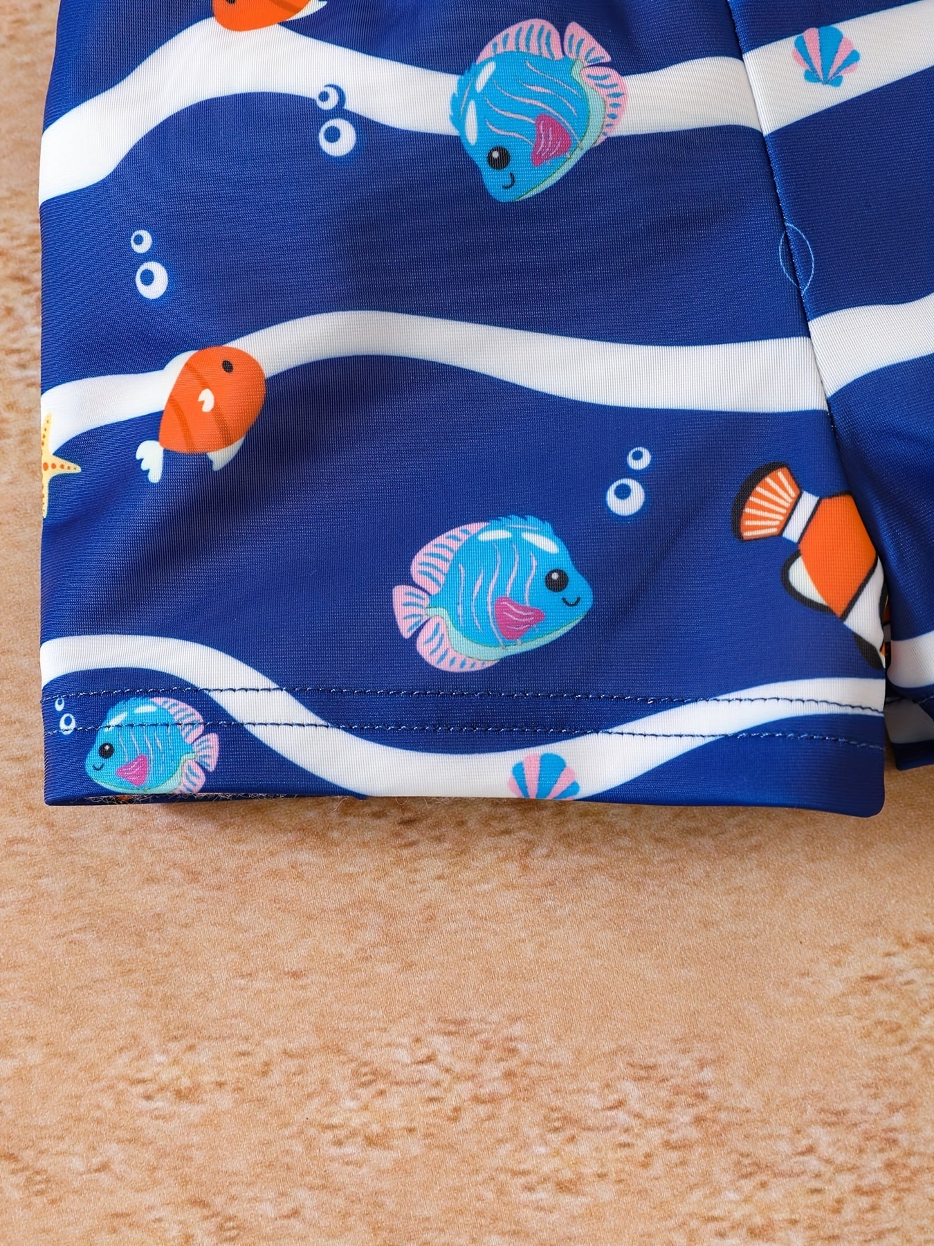 Boys Shark & Fish Swim Trunks & Tops Set for Vacation