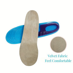 Shock Absorbing Gel Sports Insoles - Odor Resistant Basketball Shoe Inserts