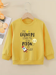 Girls' 'My Grandma Loves Me' Graphic Sweatshirt