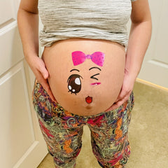 9pcs Funny Pregnancy Belly Stickers - MY & I'M HUNGRY Designs