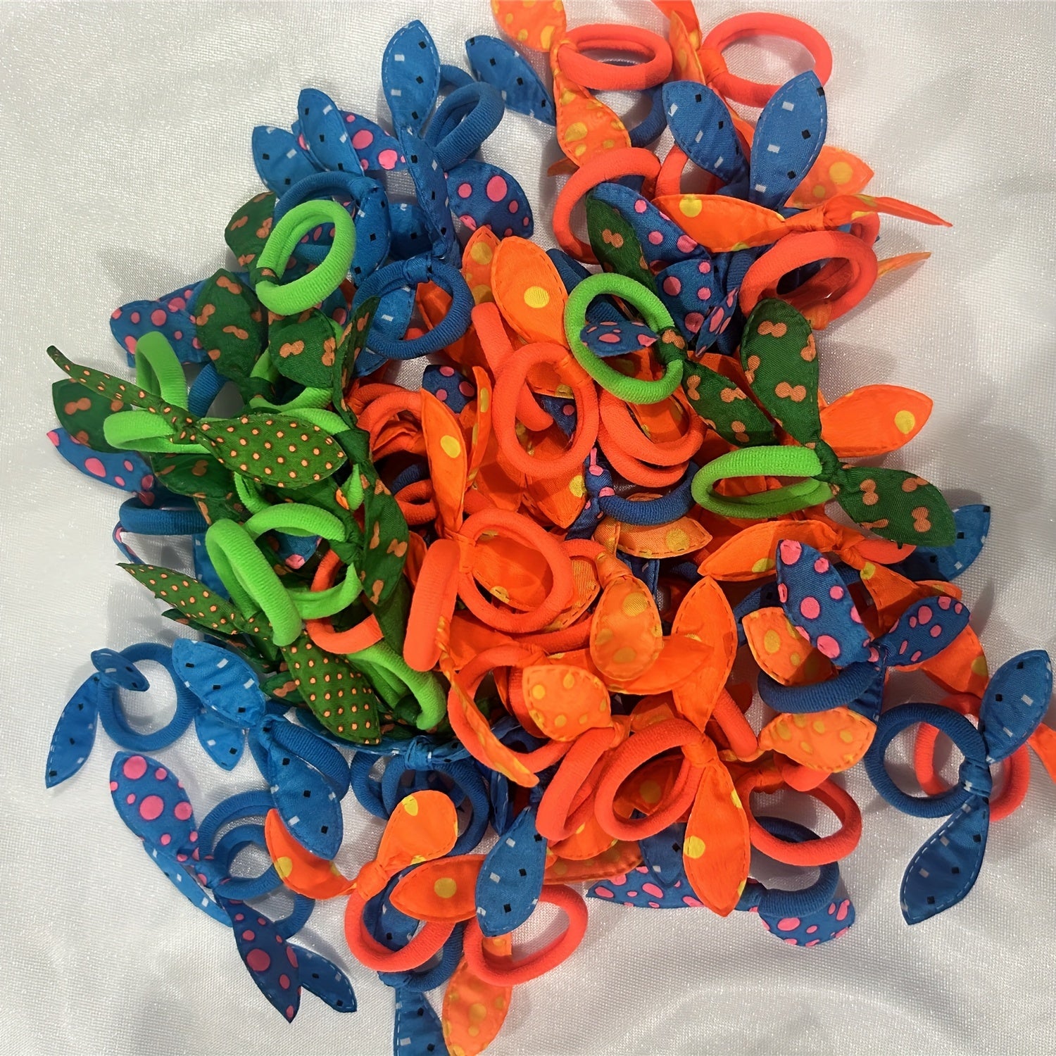 20pcs Rabbit Ears Hair Accessories Hair Ties For Kids