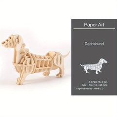 3D Animal Puzzle DIY Kit for Children - Animal Assembly Decoration