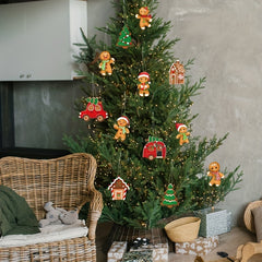 Gingerbread Man Pendant Christmas Tree Scene Decor