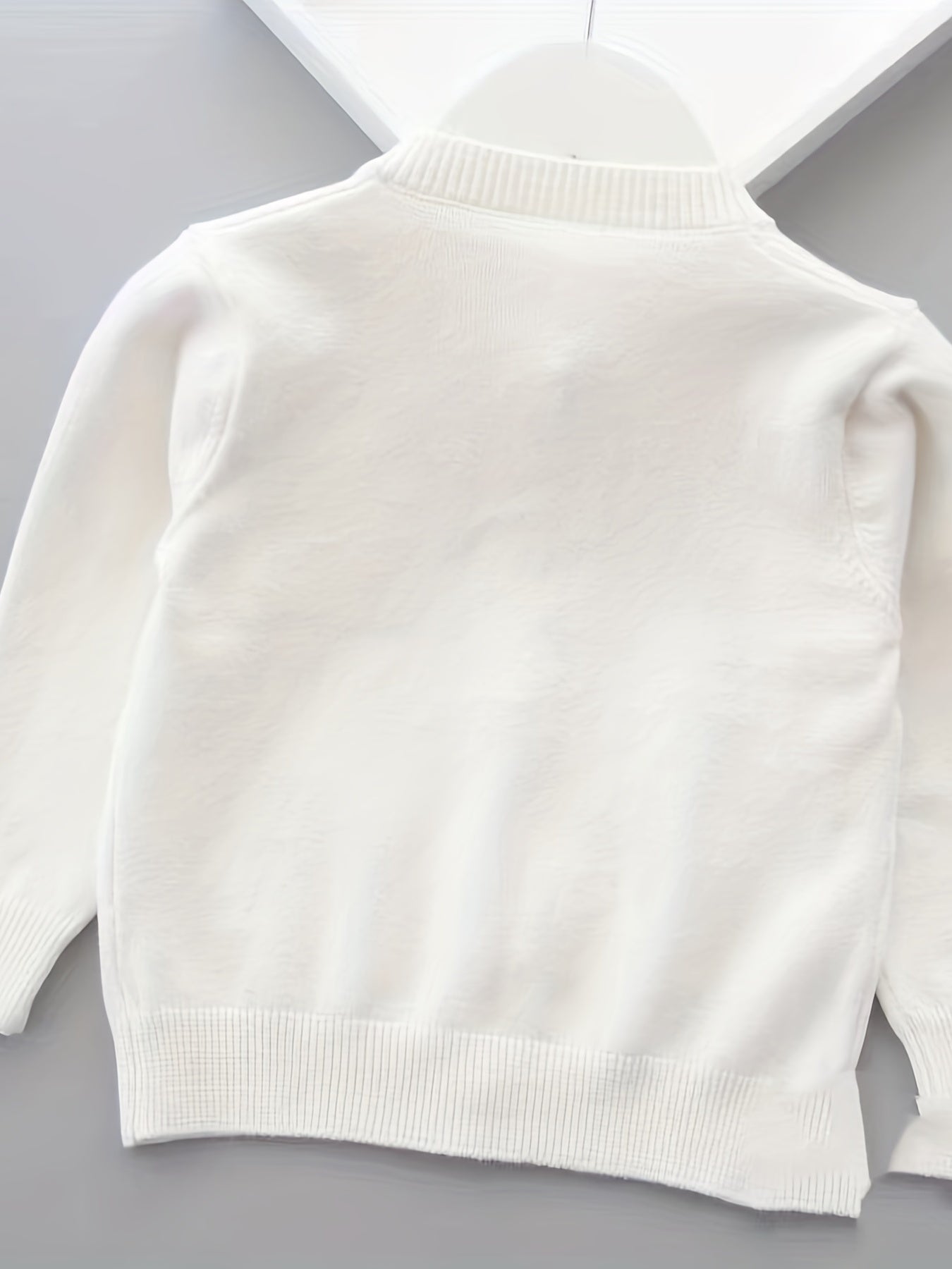 Floral Knitted Cardigan for Little Girls Spring Autumn Cotton Sweater Coat