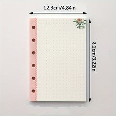 45pcs A7 Cartoon Notebook Refill Daily Planner 6 hole Loose leaf