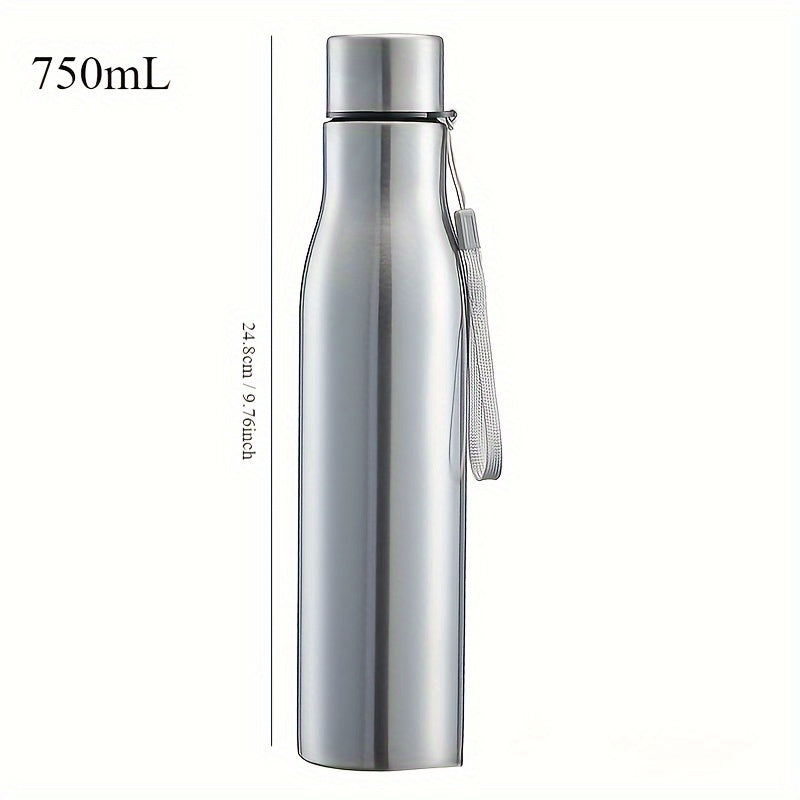 Large Capacity Outdoor Sports Water Bottle Stainless Steel Cap