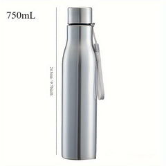 Large Capacity Outdoor Sports Water Bottle Stainless Steel Cap