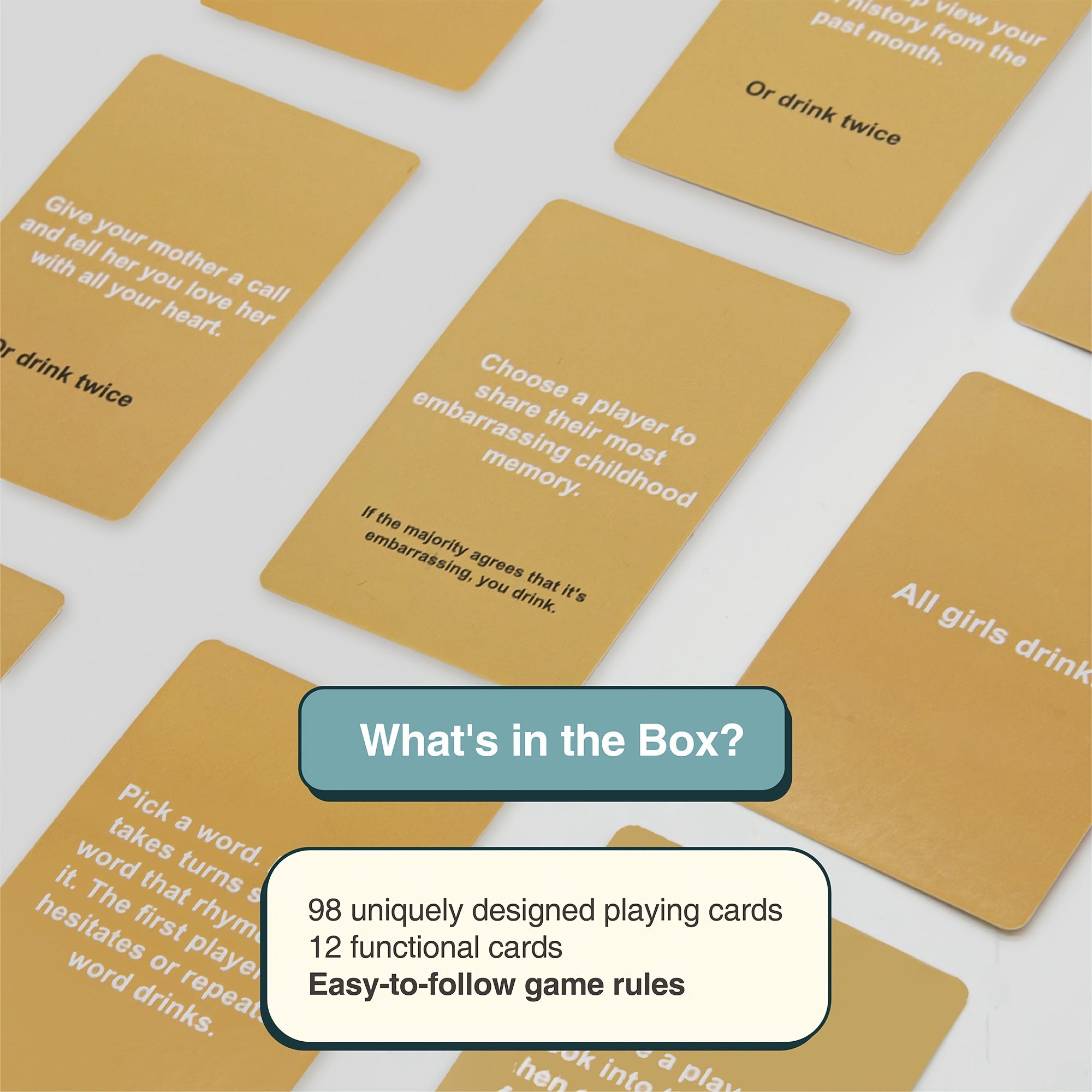 Drunk Challenge 110 Game Cards Hilarious Drinking Card Game Unforgettable Party