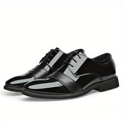 Men's Leather Oxford Shoes British Style Non Slip Dress Shoes