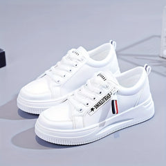 Women's Platform Skate Shoes Lace Up Low Top Sneakers