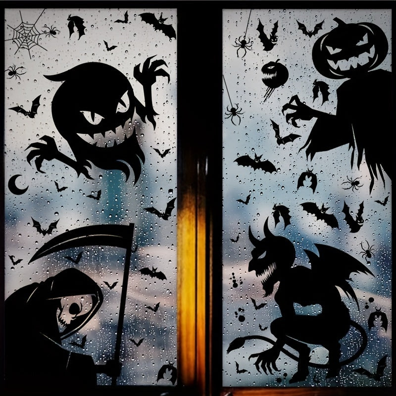 Halloween Window Cling Sticker Spooky Monster Decal
