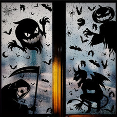 Halloween Window Cling Sticker Spooky Monster Decal