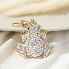 Frog Pendant Diamond Ornament Animal Keychain