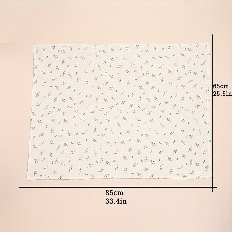 Soft Floral Print Baby Shower Towel for Babies