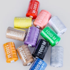 Polyester 500 1000M Sewing Machine Thread Multicolor Sewing Thread