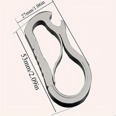 Stainless Steel Carabiner Keychain for Backpack