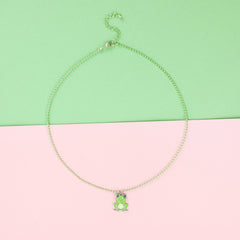 Children's Frog Ladybug Daisy Necklace Chain Jewelry