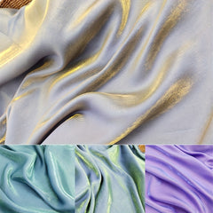 1pc Soft Glitter Satin Fabric Dress Wedding Skirt Craft DIY Doll Clothes Fabric
