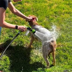 8-in-1 Outdoor Dog Washer & Garden Hose Nozzle