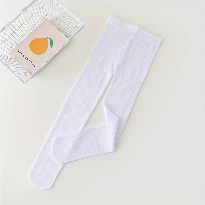 Girls Geometric Wave Pattern Pantyhose Leggings