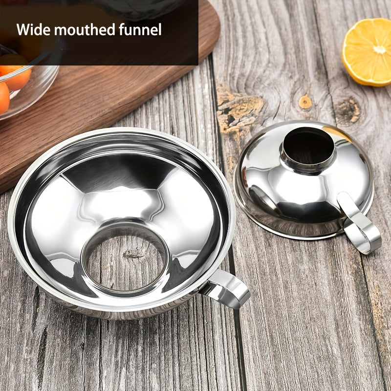 Stainless Steel Funnel for Salads Sauces Jams Oils and Wines
