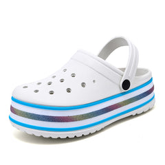 Women's PVC Clogs Garden Sandals Thick Sole Slides Slingback Sandals