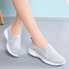Women's Mesh Sports Shoes Breathable Slip On Sneakers Low Top Loafers