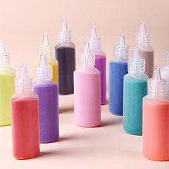 Sand Painting Toy DIY Handcraft Set Colorful Sand Painting Tool